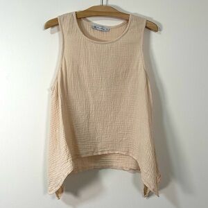 Paradise Fashion USA | Gauze Asymmetrical Hem Tank Top